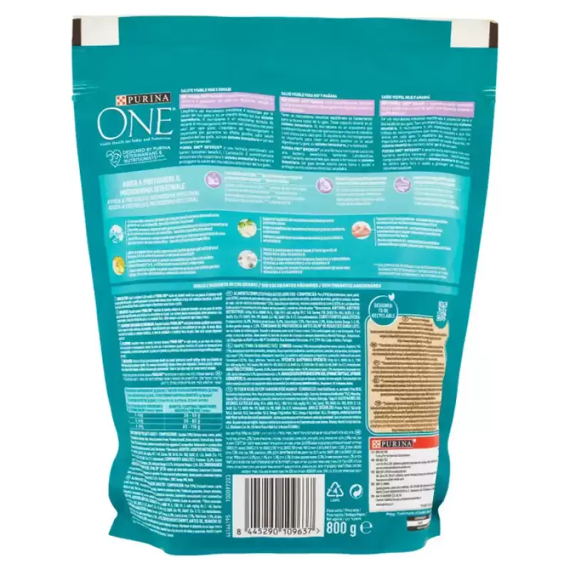 Purina One Delicate Bogata de Curcan 800 g Bax 8 buc.